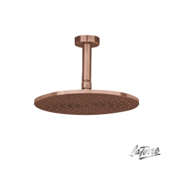 Κεφαλή Ντους 25cm με Βραχίονα 10cm La Torre Elle Rose Gold